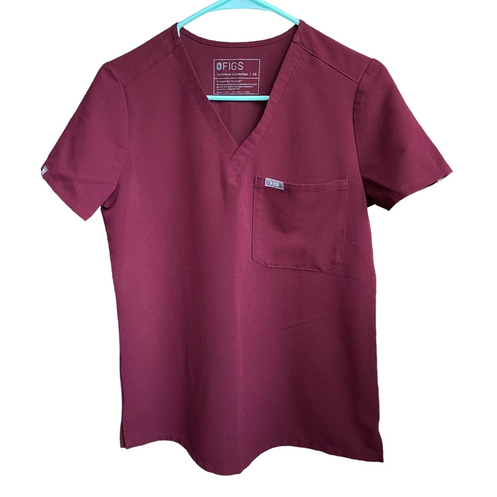Figs Women’s Scrubs XS/Tall Burgundy